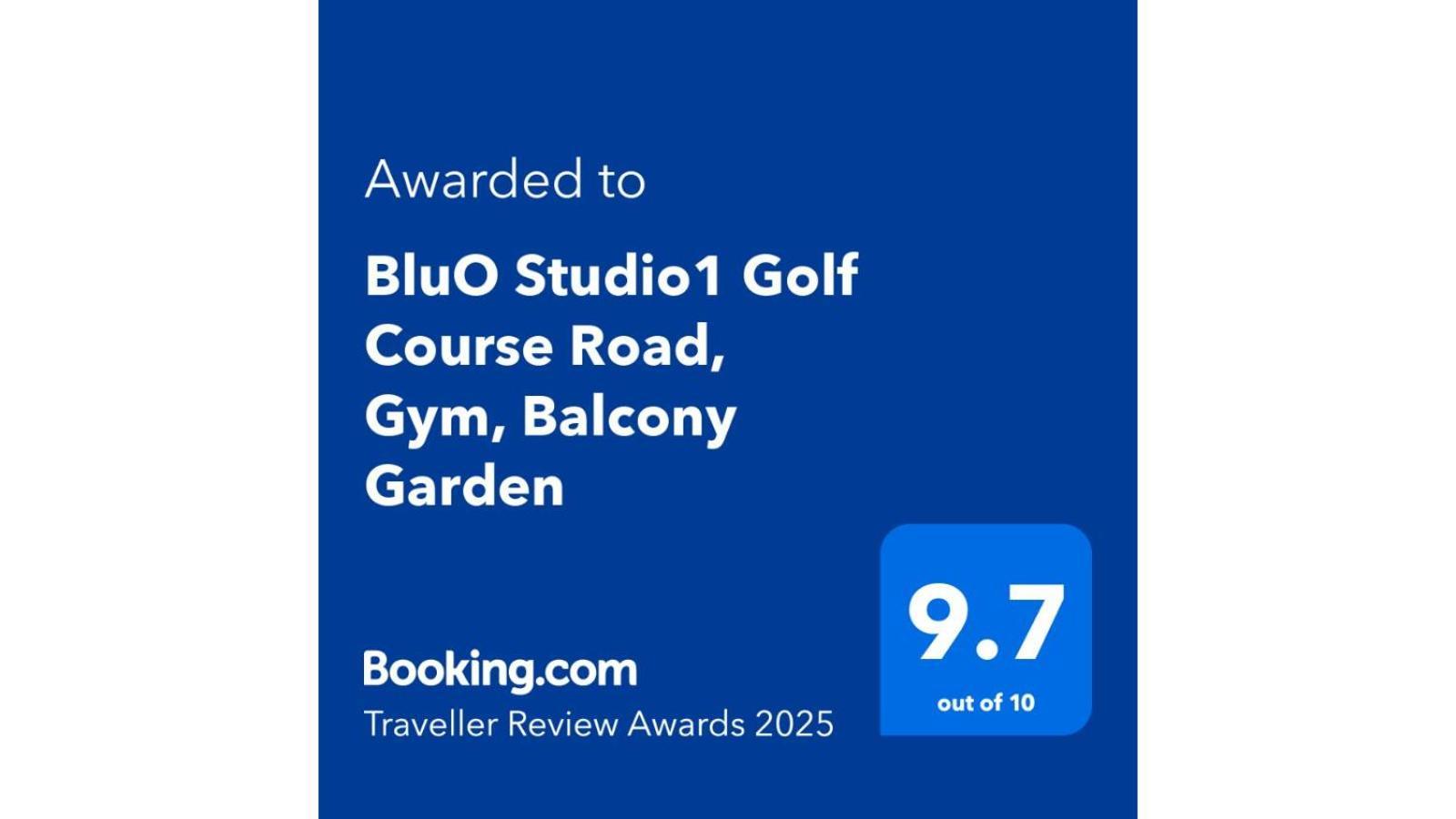 Apartment Bluo Studio1 Golf Course Road, Gym, Balcony Garden *