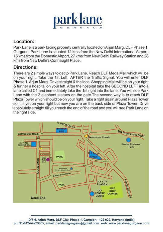 Ahuja Residency Parklane, Gurgaon Gurgaon