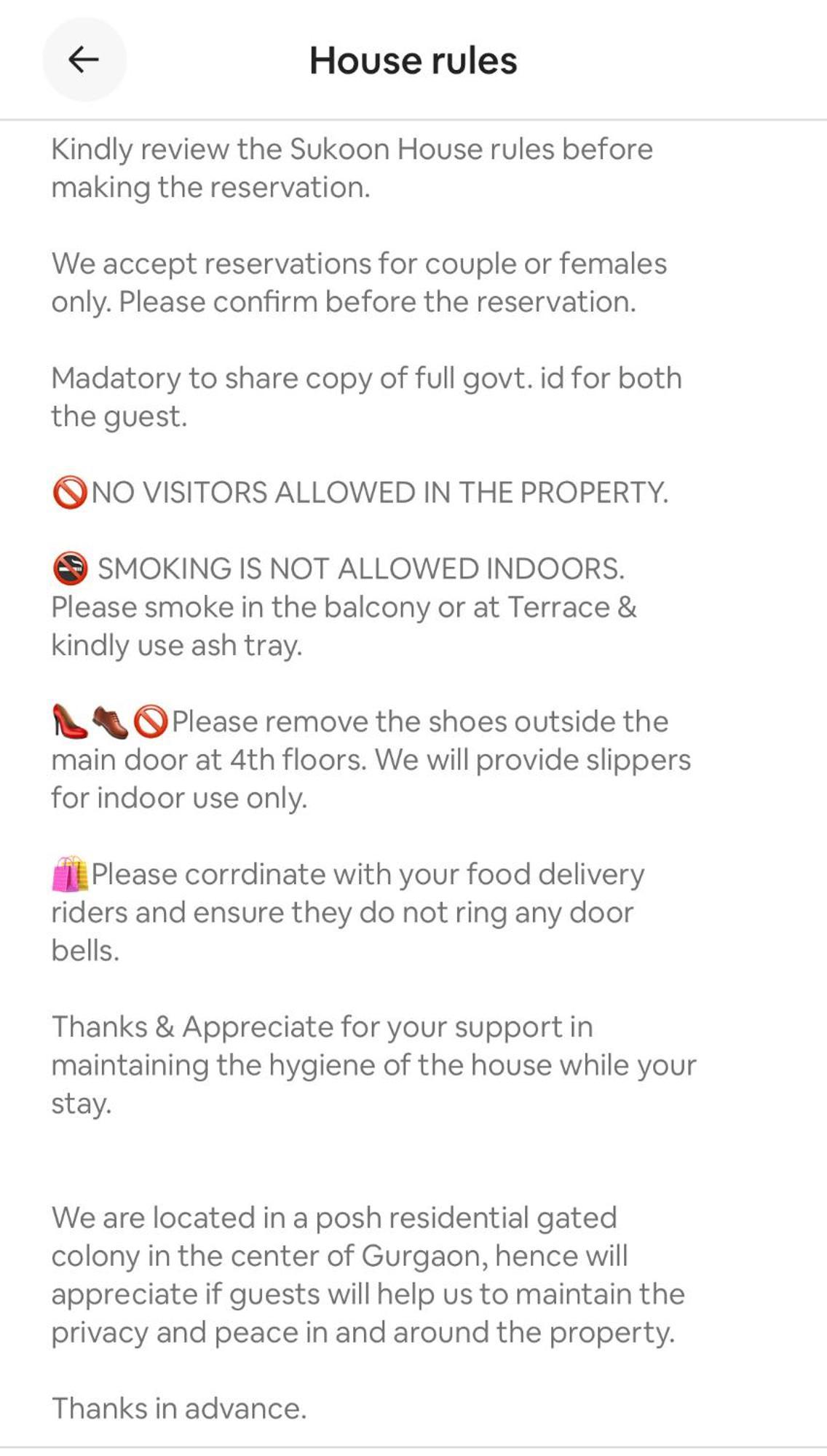 Sukoon House For Couple And Females Only Homestay