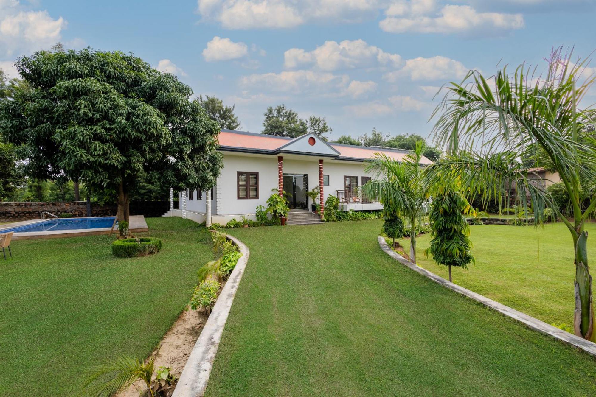 Villa Alaya 5 Bhk Pet Friendly With Pvt Pool - Ashirwad Farms Gurgaon