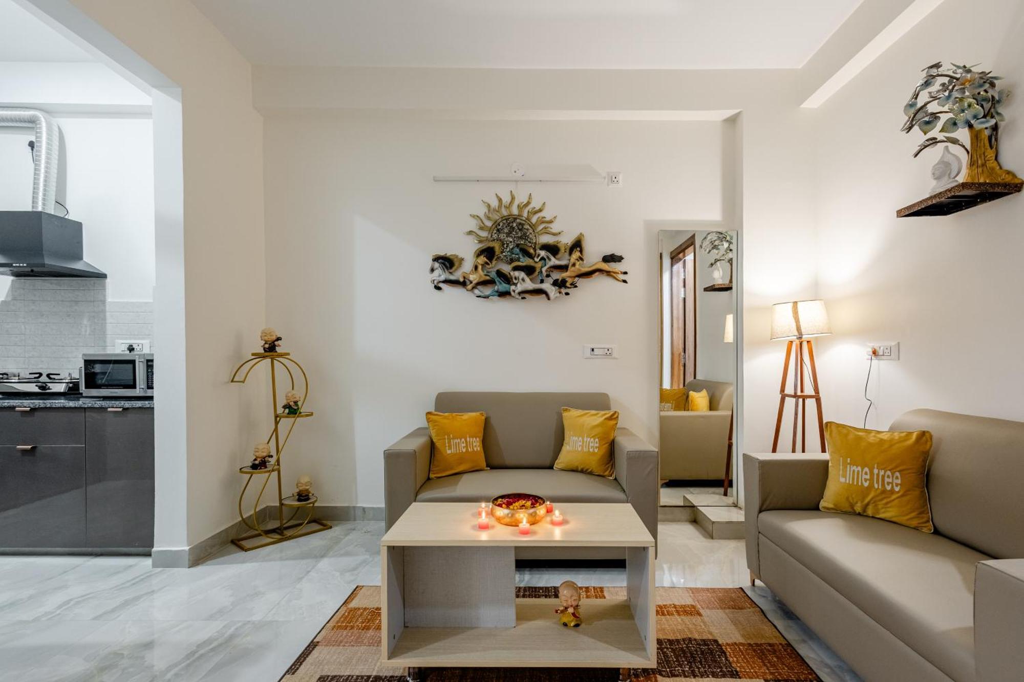 Apartment Lime Tree Luxury 2bhk Serviced Near Artemis Hospital