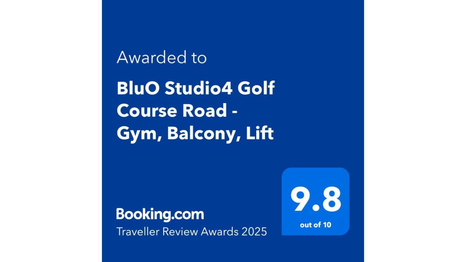 Bluo Studio4 Golf Course Road - Gym, Balcony, Lift