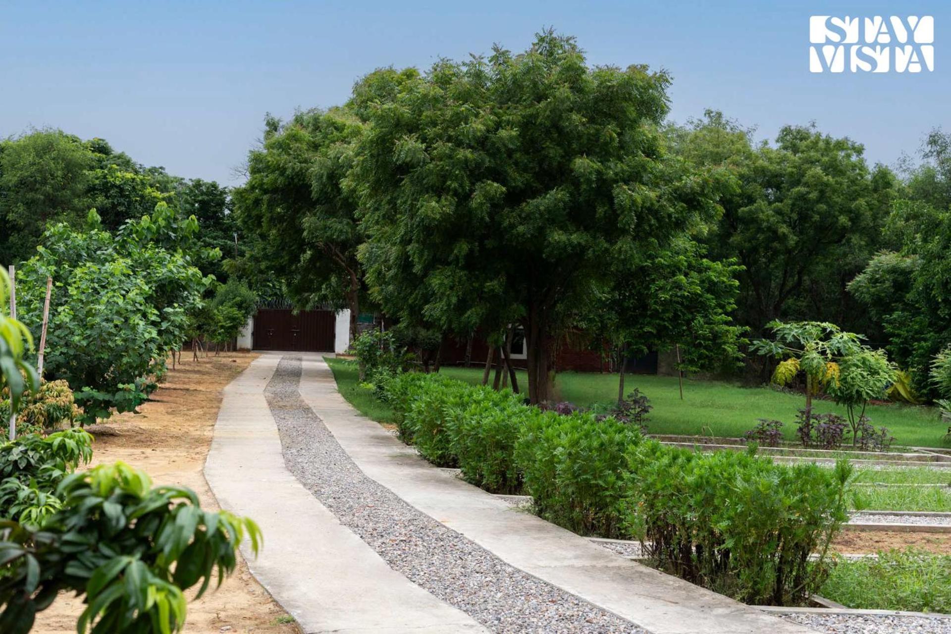 Villa Stayvista's Glasshouse: Orchard With Pool And Relaxation Gurgaon