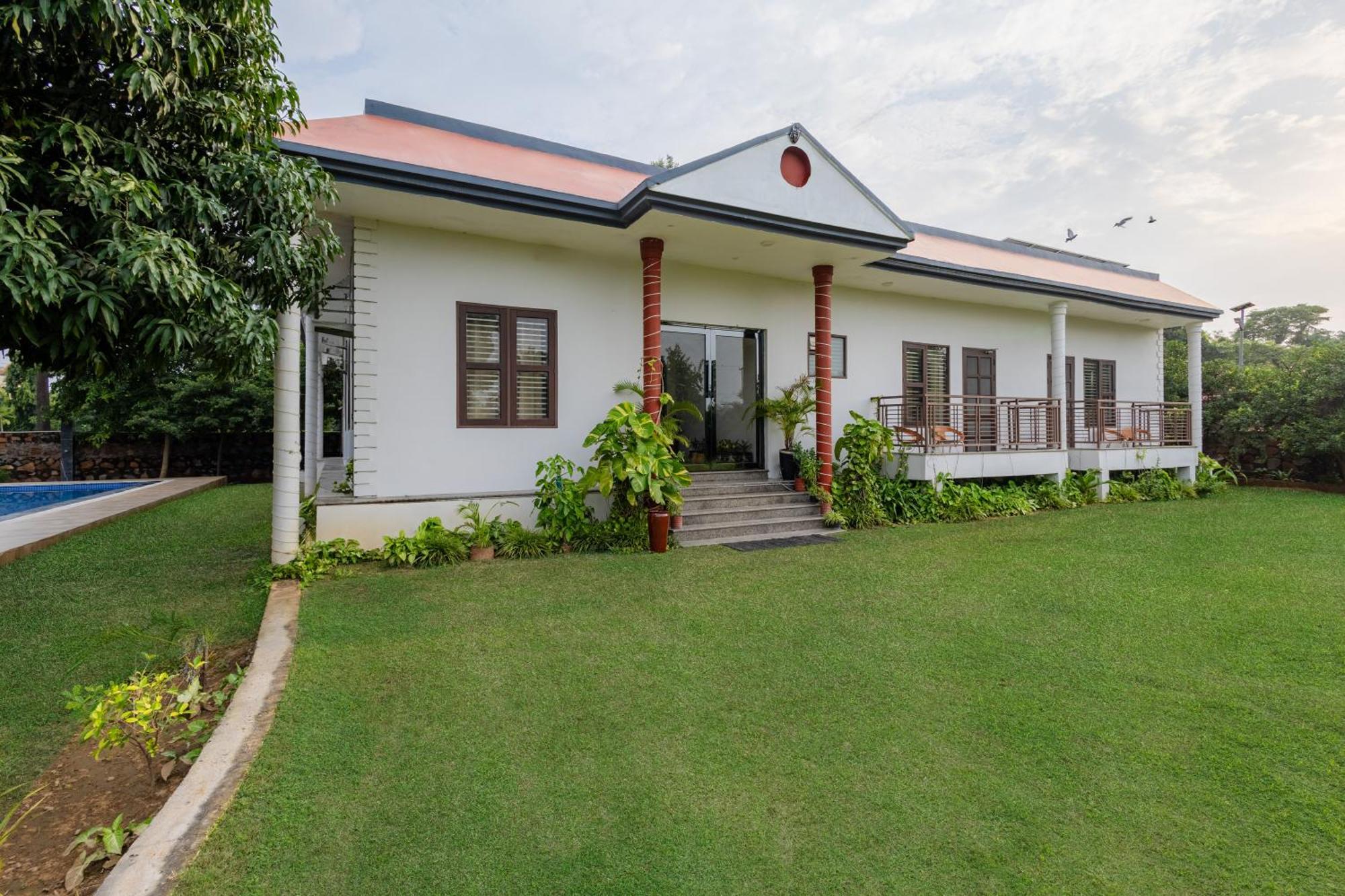 Alaya 5 Bhk Pet Friendly With Pvt Pool - Ashirwad Farms Villa *